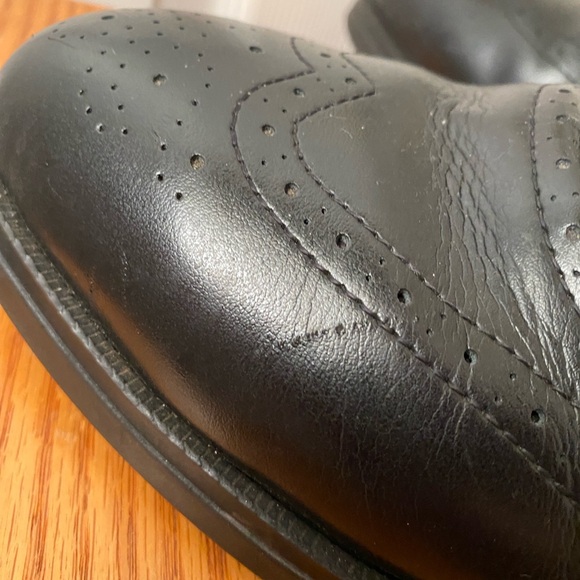 RED WING SHOES 8701 Black Steel Toe Safety Shoe Wingtip Oxfords SZ 10.5EE - Picture 11 of 12